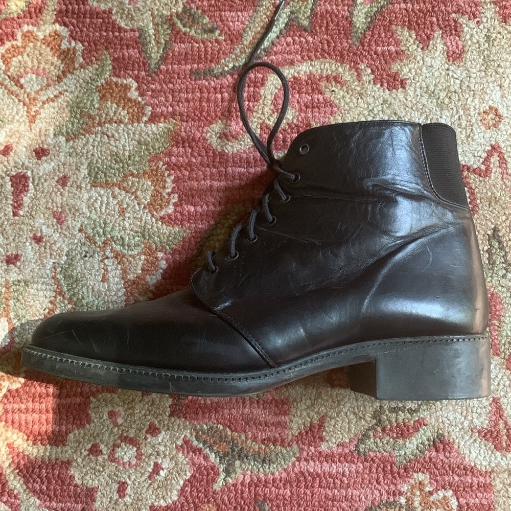 Kenneth Cole Black leather lace up Boots - Picture 8 of 15